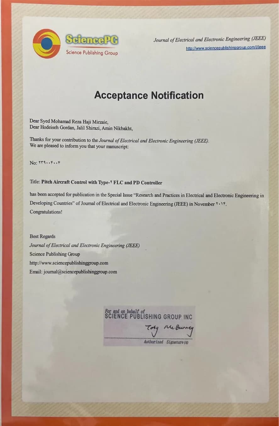 پذیرش مقاله در Journal of Electrical and Electronic Engineering
